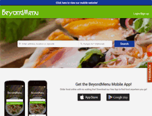 Tablet Screenshot of beyondmenu.com